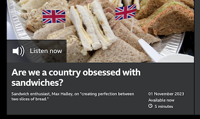 Are we a country obsessed with sandwiches? - Sandwich enthusiast, Max Halley, on "creating perfection between two slices of bread."